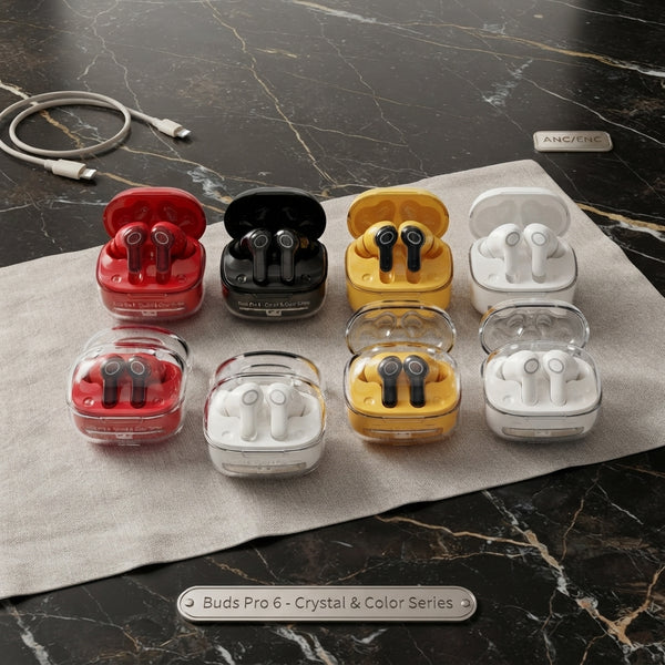 Buds Pro 6 Wireless Earbuds - ANC/ENC | Random Color