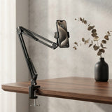 Metal OverHead Mount Articulating Arm Cell Phone Holder