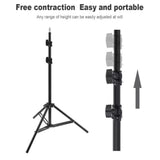 210cm Portable Tripod Stand for Photography & Live Studio