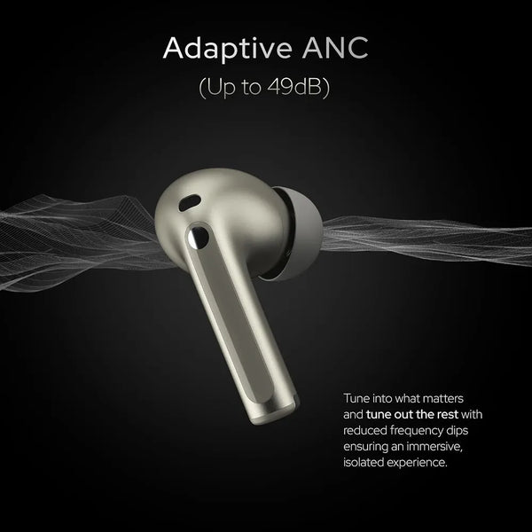 Premium Wireless TWS Earbuds with Adaptive ANC & 44H Playtime (Random Color)