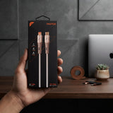Faster O3 Pro USB-C to Lightning Cable - White