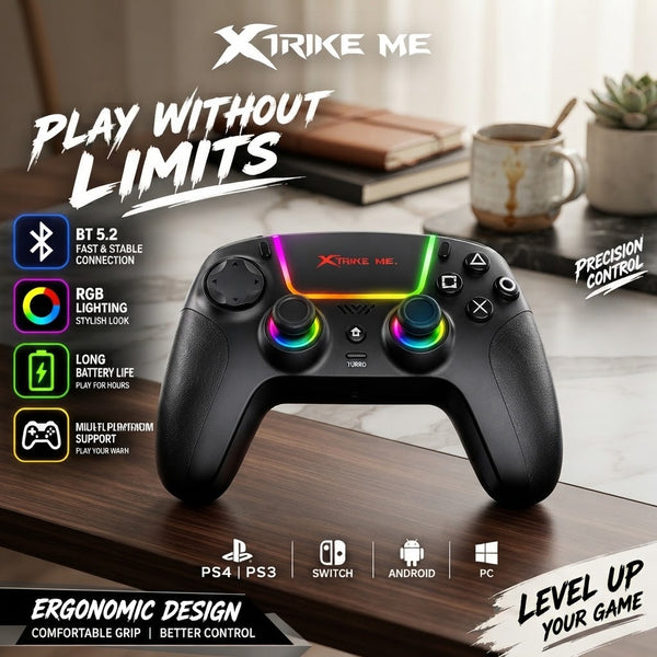 Xtrike Me GP-53 Wireless BT 5.2 Gaming Controller
