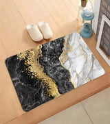 Modern Abstract Marble Design Bathroom Floor Mat (Mix Design Size 39cm x 59cm)