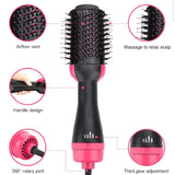 Professional 3-in-1 / 4-in-1 Hair Blow Dryer & Styler Brush