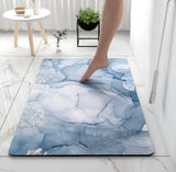 Modern Abstract Marble Design Bathroom Floor Mat (Mix Design Size 39cm x 59cm)