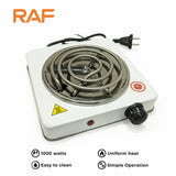 RAF Electric Stove | 1000W Hot Plate | Heats in 2 Mins | Automatic & Easy to Clean