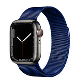 Blue | Apple Watch Milanese Magnetic Loop Strap | Stainless Steel Band  | 42mm / 44mm / 45mm