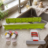 1× 16-inch Sink Splash Guard, Mini Mop, and Faucet Shower Set