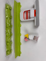 1× 16-inch Sink Splash Guard, Mini Mop, and Faucet Shower Set