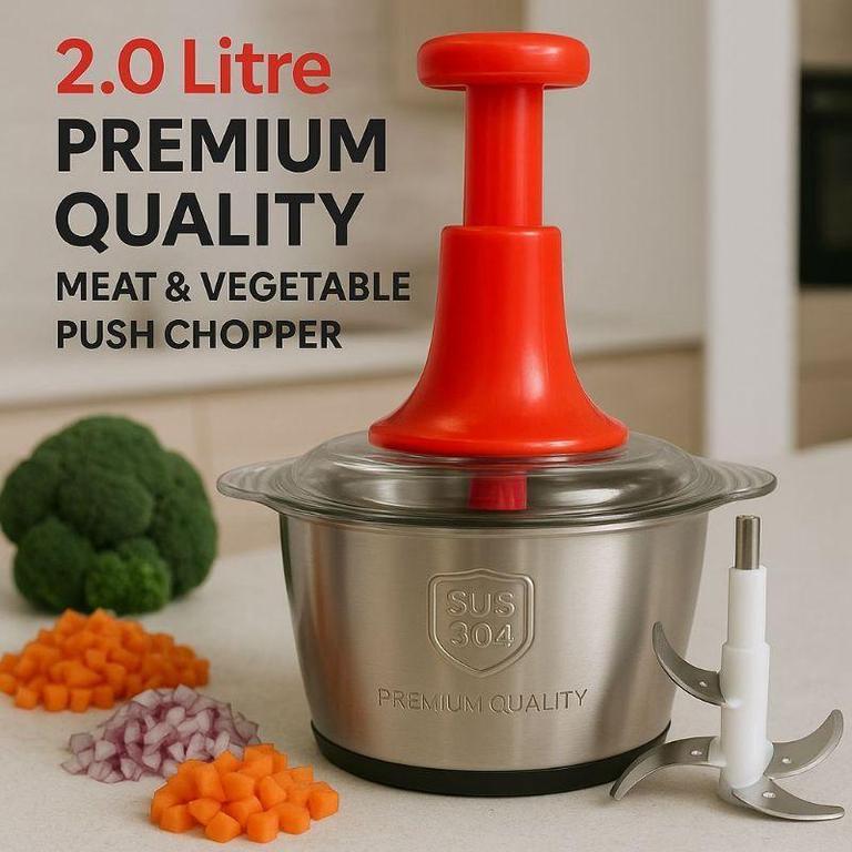 FALARI Multi-function Hand-pushing Vegetable Grater/Chopper - 2L