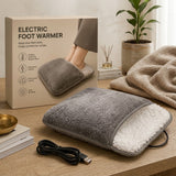 Electric Foot Heating Pad USB Charging Soft Plush Washable Foot Warmer Heater