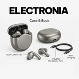 Buds Pro 10 TWS Earbuds With ANC/ENC Touch Control Wireless Audio Headset (Random Color)