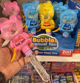 Bubble Manual Fan 2 In 1 - Toy Accessory Designed For Entertainment And Daily Play Routine (Random Color)