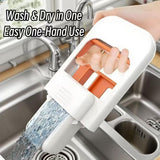 Foldable Desktop Mini Sponge Mop | Portable Wet & Dry Cleaning | Self‑Squeezing Mop for Kitchen, Bathroom, Car & Glass