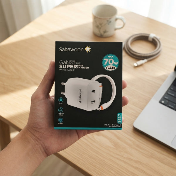 Sabawoon S-127 GaN Fast Charger 70w