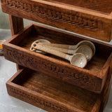 3-Tier Wooden Spoon & Cutlery Stand