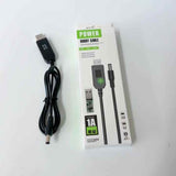 USB to DC 5V/9V/12V Power Boost Cable for Router/Modem