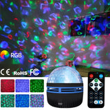 Q6 Mini LED Starry Projection Light with Remote Control | USB Galaxy Night Lamp