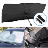 Premium Car Windshield Sun Shade Umbrella – Foldable Auto Front Window UV Reflector Blockout Shield