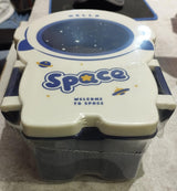 Space Theme Lunch Box with 3 Compartments