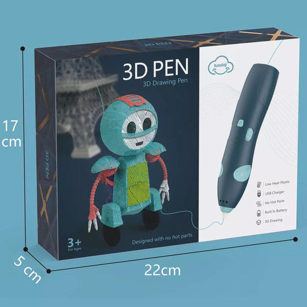 3 D Printing Pen For Kids Creative Education Art And Crafts Safe Filament Three D Pen Drawing Printer