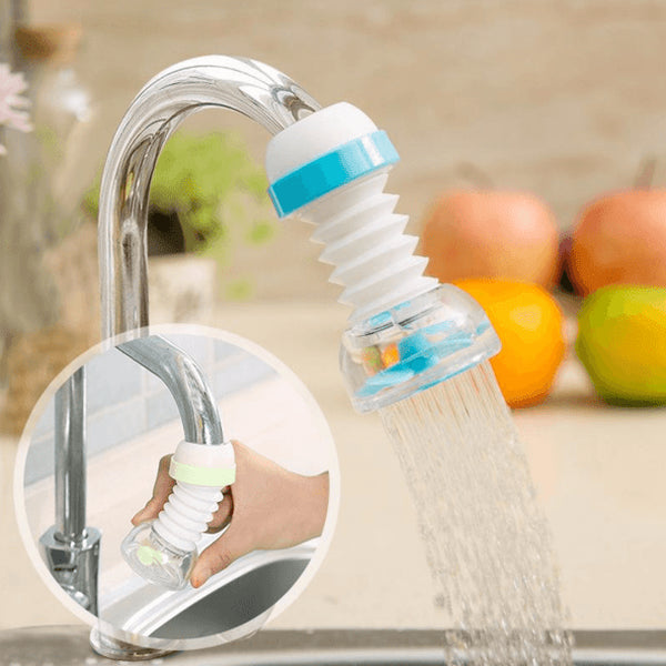 Kitchen Shower Splash Fan Faucet With Clip Water-saving Filter tap nozzle extended Each ( Random Color ) - Pack Of 01