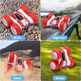Ultimate 360° Rotating All-Terrain RC Stunt Car with 2.4GHz Control & Rechargeable Battery – Double-Sided High-Speed Action! - Random Color