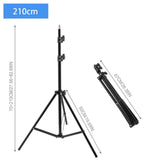 210cm Portable Tripod Stand for Photography & Live Studio