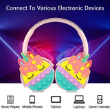 Unicorn Cute Pop-It Headphones | Random Color