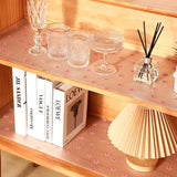 Anti-Slip Floral Pattern Drawer PVC Sheet Roll 45x100 cm