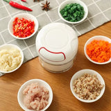 Mini Speedy Chopper | Manual Hand Pull | Garlic Slicer | For Vegetables, Fruits & Meat | High‑Quality Kitchen Tool