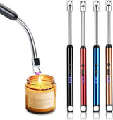 Rechargeable Arc Light Metal | Kitchen USB Arc Lighter With Hanging Hook | Metal Rechargeable Light