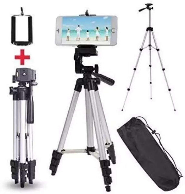Adjustable Tripod Stand for Mobile & Camera – Universal Phone Clip for Vlogging, Reels, Photography & Video Recording