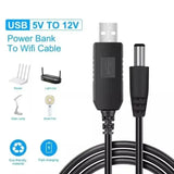 USB to DC 5V/9V/12V Power Boost Cable for Router/Modem