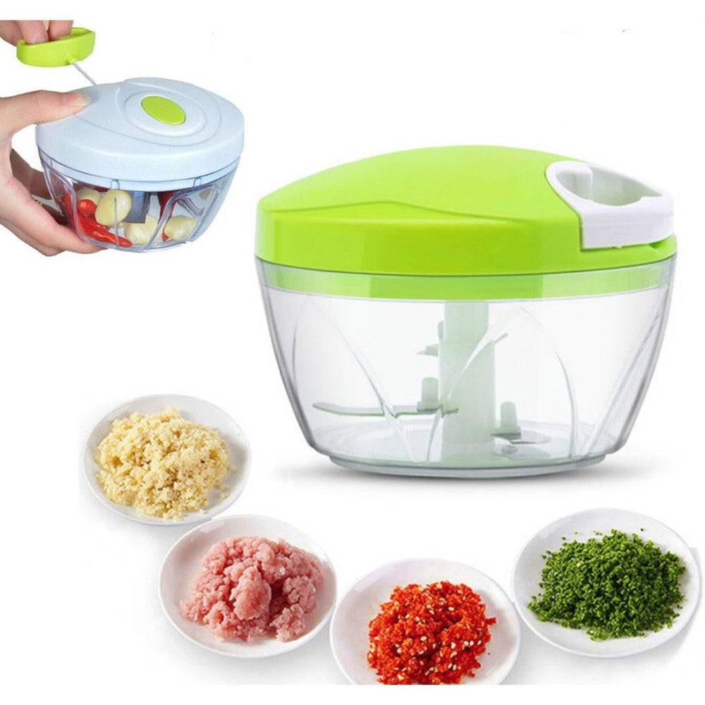 Speedy Chopper Multi-Use Turbo Cutter – Mini Handy Manual Vegetable & Fruit Chopper | Heavy-Duty (Random Color)