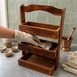 3-Tier Wooden Spoon & Cutlery Stand