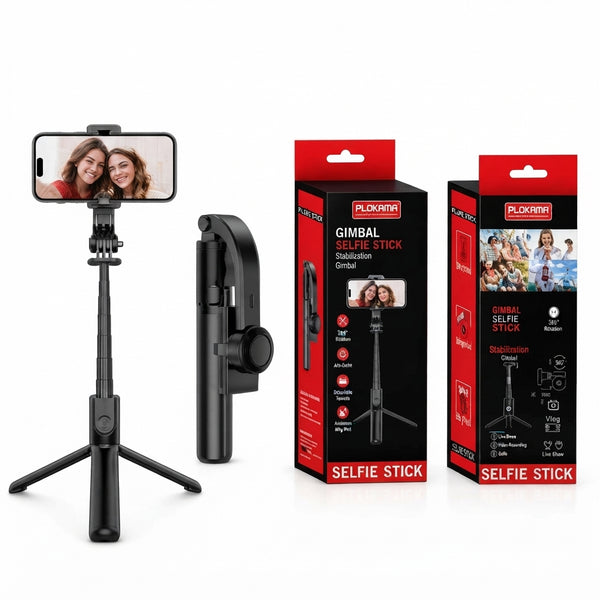 PLOKAMA P66 Gimbal Selfie Stick Three In One Stabilizer And Tripod Stand