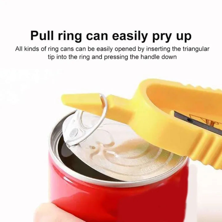 Creative Multi-Function Bottle Opener Jar Opener Twist Grip Lid Opener Kitchen Tool Random Colour 1PC