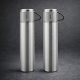 Gradient Insulated Sports Water Bottle – Leak-Proof Flask with Motivational Time Markings - 500ml (Random Color)