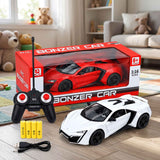 Bonzer 1:16 Remote Control Sports Car – Rechargeable RC Supercar with Lights