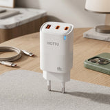HOTTU FC34 65W GaN Super Quick Charger – Dual USB-C PD & USB-A Fast Charging