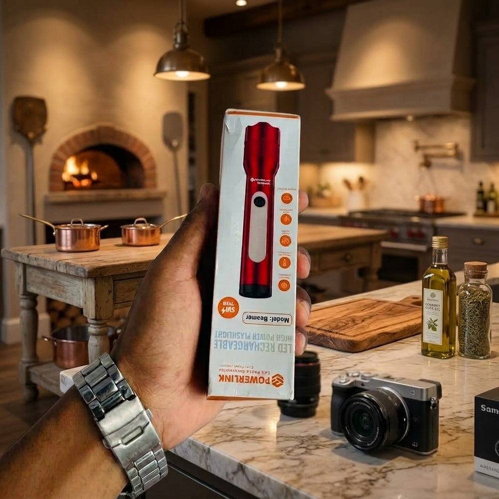Powerlink Beamer 4 In 1 Led Rechargeable Flashlight Portable Lighting Tool (Random Color)