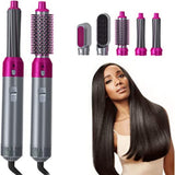 5-in-1 Electric Hair Dryer Brush Kit | Blow Dryer, Straightener, Curler & Volumizer Styling Tool