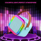 Karaoke Portable Wireless Bluetooth Speaker with Microphone Sound System for Singing and Parties (Random Color)