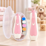 Premium 6-in-1 Baby Electric Nail Trimmer Kit – Safe, Silent & Gentle Automatic Nail Clipper for Newborns, Toddlers & Adults (Random Color)