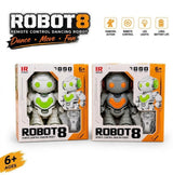 Robot 8 Remote Control Dancing Robot Toy With LED Lights, Music And Long Battery Life For Kids Ages 6+ (Random Color)