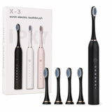 X-3 Sonic Electric Toothbrush with Replacement Heads