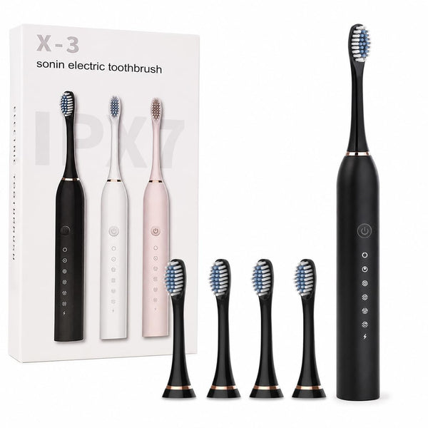X-3 Sonic Electric Toothbrush with Replacement Heads