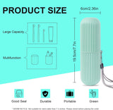 Portable Toothbrush & Toothpaste Holder Case | Travel Storage Box with Cup Function
