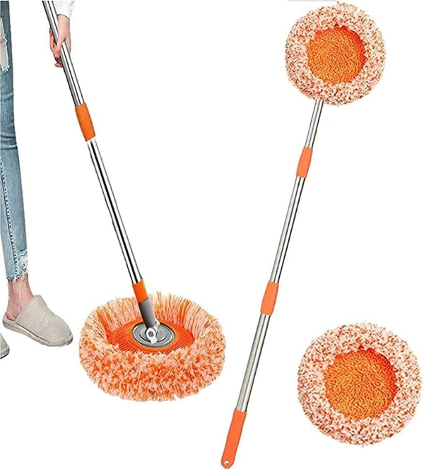 360 Degree Sunflower Mop With Long Telescopic Stick Microfiber Floor Cleaning Mop